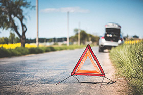 Leihwagen bei Unfall